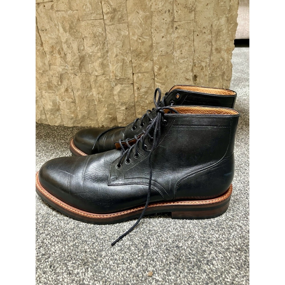 Beckett Simonon Sz 10.5 Black Leather Dress Boots Shoes Men's